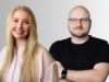 Gerrit Siegers, Digital Communications bei MSD Deutschland. Anna Siegel, Trainee interne und externe Kommunikation MSD Tiergesundheit DACH, über das LinkedIn Corporate-Programm. Collage von zwei Porträts auf hellem Hintergund