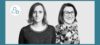 zwei Porträts in S/W auf grauem Hintergrund, dunkelgrün umrahmt, zwei Frauen, s sind Isabel Klempa, Copywriter bei PINK CARROTS Communications, und Vanessa Schneider, Executive Client Service Director und Mitglied der Geschäftsleitung von Pink Carrots