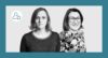 zwei Porträts in S/W auf grauem Hintergrund, dunkelgrün umrahmt, zwei Frauen, s sind Isabel Klempa, Copywriter bei PINK CARROTS Communications, und Vanessa Schneider, Executive Client Service Director und Mitglied der Geschäftsleitung von Pink Carrots