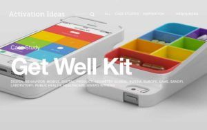 Ein Beispiel für eine medienübergreifende Kampagne: Sanofi-Aventis entwickelte ein iPhone-Case, das als Pillenbox fungiert. Zusammen mit der passenden App wurde das "Get Well Kit" in den sozialen Medien promotet.