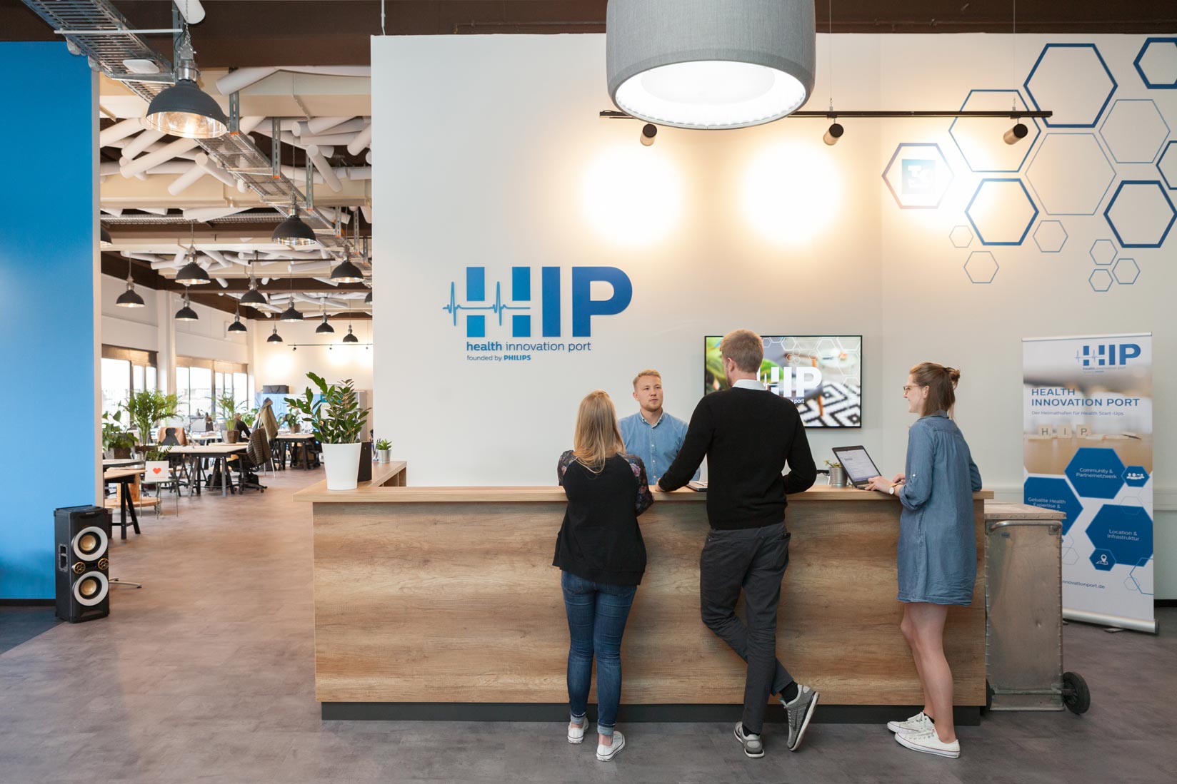 Der Health Innovation Port von Philips bietet jungen Start-ups Raum und Netzwerk.