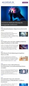 Deutsches Ärzteblatt Newsletter - Neurologie 1